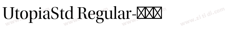 UtopiaStd Regular字体转换